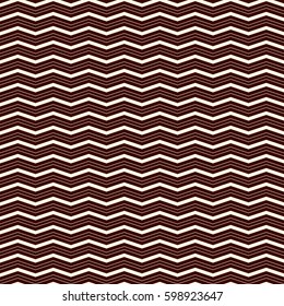 Chevron diagonal stripes abstract background. Retro style seamless pattern with classic geometric ornament. Outline zigzag lines wallpaper. Digital paper, textile print, page fill. Vector art