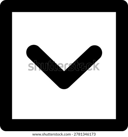 Chevron Down Square Medium I