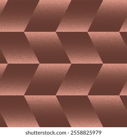 Chevron Dynamic Seamless Pattern Trend Dot Work Vector Brown Abstract Background. Retro Styled 50s 60s Repetitive Halftone Art Illustration for Decorative Textile Print. Endless Geometric Abstraction