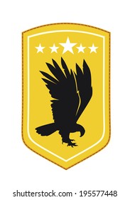 Chevron with emblemas eagle