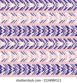 Chevron fair isle seamless pattern design for knitwear, fashion textile, graphics