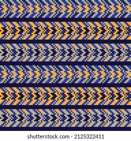 Chevron fair isle seamless pattern design for knitwear, fashion textile, graphics