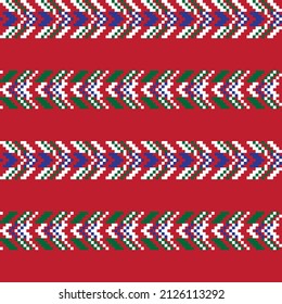 Chevron fair isle seamless pattern design for knitwear, fashion textile, graphics