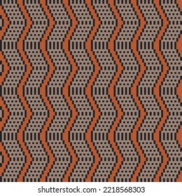 Chevron fair isle seamless pattern design for knitwear, fashion textile, graphics