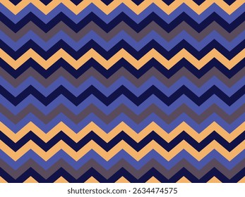 Chevron geometric vector seamless pattern. Zig zag textile print. Chevron beautiful repeating pattern. Scrapbook striped design. Repeat structure traditional cloth print.