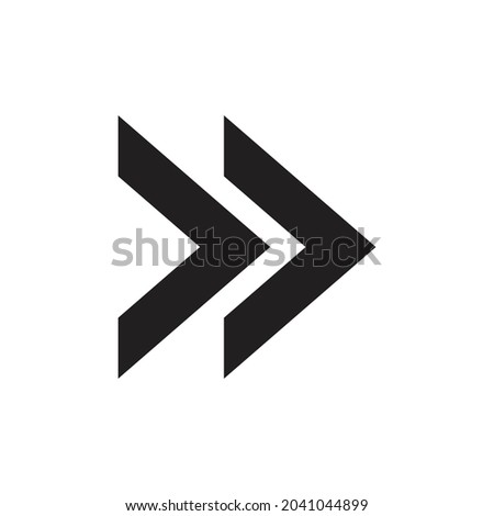 Chevron icon design isolated on white background