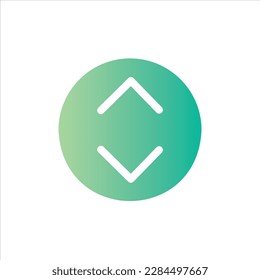 chevron Symbol mit isoliertem Vektorgrafik und transparentem Hintergrund.