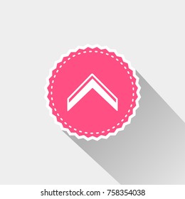 Chevron icon with long shadow