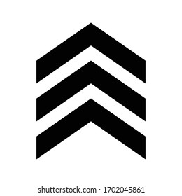 Chevron Icon On White Background