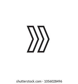 chevron icon in trendy flat style isolated on background. 