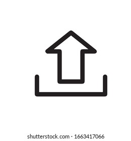up chevron icon trendy and modern placeholder symbol for logo, web, app, UI.