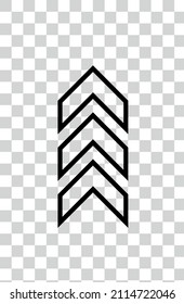 chevron icon. vector simple illustration