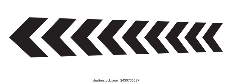 Chevron icons. isolated on transparent background. Vector illustration.