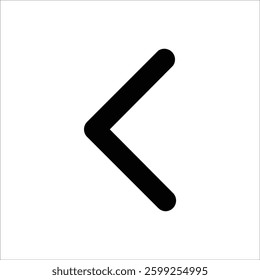 Chevron left icon for back navigation and UI elements.