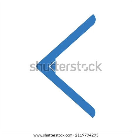 Chevron Left point or point left icon