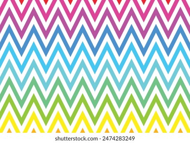 Chevron line geometric multi color vector for background design. Zigzag stripes line.