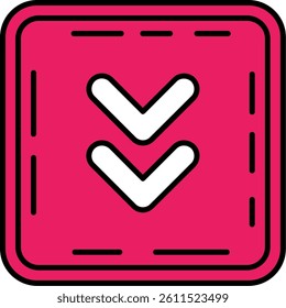 Chevron Line vector Icon Design