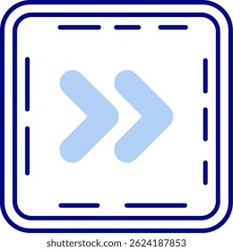 Diseño de icono de Vector de línea Chevron