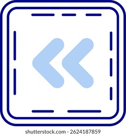 Diseño de icono de Vector de línea Chevron