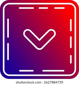 Chevron Line vector Icon Design
