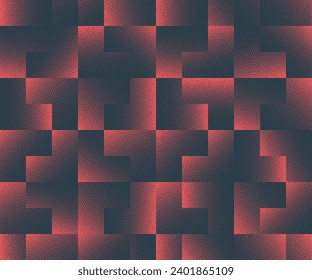 Chevron Modern Vector Seamless Pattern Tendencia Ojo Capturando Fondo Resumen Rojo. Textura De Trabajo De Punto Sutil De Abstracción Gráfica Repetitiva Interminable. Ilustración De Arte De Medio Tono Para Impresión Textil