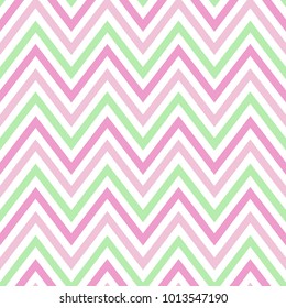 chevron pastel colorful spring pink white green pattern seamless vector