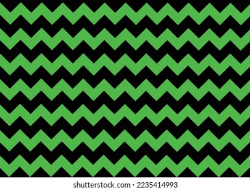 Chevron Pattern Abstract Background Vector Zigzag Pattern black green