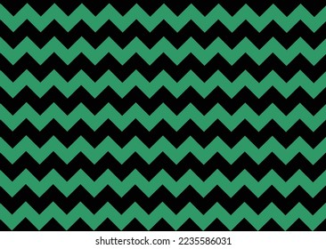 Chevron Pattern Abstract Background Vector Zigzag Pattern black and green