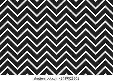 Chevron pattern . Black chevron wallpaper . Chevron background . Vector illustration