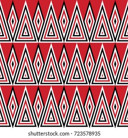 Chevron Pattern Design, Seamless Retro Trendy background - 1960s, 1970s, 1980s fashion style