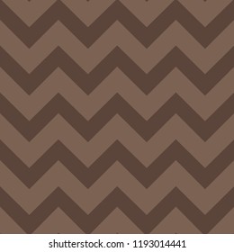 Chevron pattern Geometric motif zig-zag. Seamless vector illustration Different shades of brown. Scalable vector graphics.