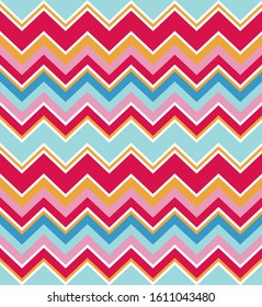 Chevron pattern. Modern Zig Zag seamless pattern for Background, Cover, Banner, Poster, Flyer, Interior, Wrapping paper, Packaging, Wallpaper Design and other textile product. Vector illustration.