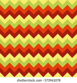 Chevron pattern seamless vector arrows geometric design colorful yellow green orange brown