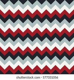 Chevron pattern seamless vector arrows geometric design colorful white aqua blue dark red brown