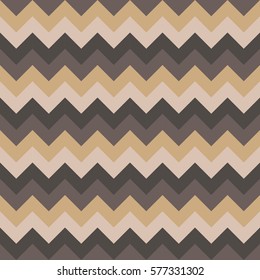 Chevron pattern seamless vector arrows geometric design colorful beige brown green black
