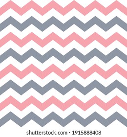 pink and grey chevron