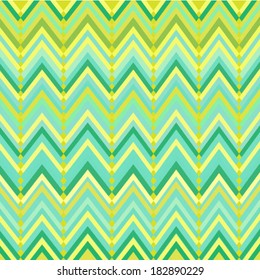chevron pattern vector background. green and yellow spring summer pattern background.