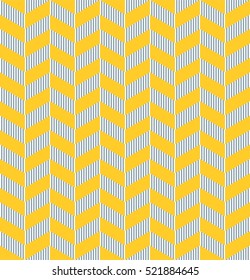 Chevron pattern in yellow and blue, abstract geometric background