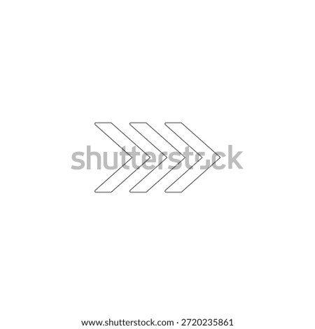 Chevron Right Arrow Icon for Menu Navigation