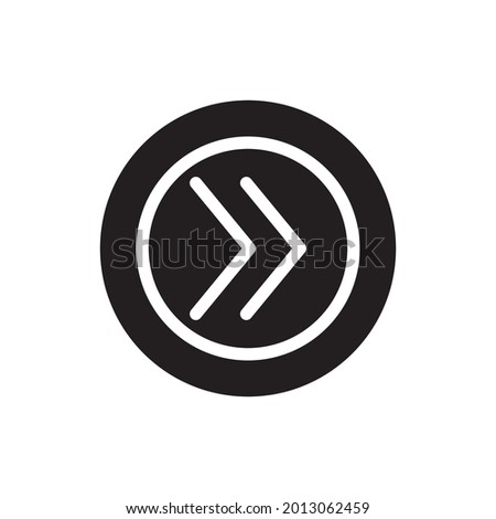 chevron right icon solid style vector for your web, mobile app logo UI design