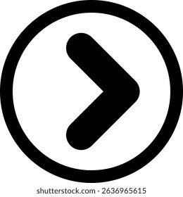 Chevron Right Semi Solid Icon Design