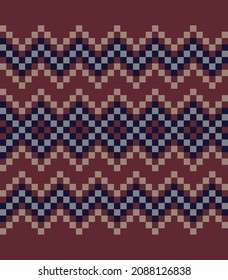 Chevron seamless pattern background for fashion textile, knitwear, graphics