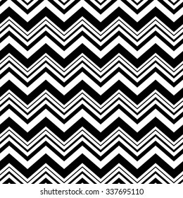 Chevron Seamless Pattern. Black And White