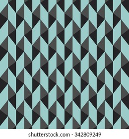 Chevron seamless pattern with rhombus and triangles