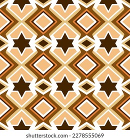 Chevron Seamless Pattern with Tribal Shape. Designed in Ikat, Aztec, Folk, Motif, Luxury Arabic Style. Ideal for Fabric Garment, Ceramics, Wallpaper. Vector Illustration