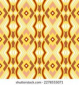 Chevron Seamless Pattern with Tribal Shape. Designed in Ikat, Aztec, Folk, Motif, Luxury Arabic Style. Ideal for Fabric Garment, Ceramics, Wallpaper. Vector Illustration