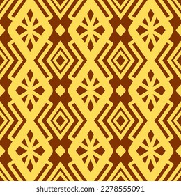 Chevron Seamless Pattern with Tribal Shape. Designed in Ikat, Aztec, Folk, Motif, Luxury Arabic Style. Ideal for Fabric Garment, Ceramics, Wallpaper. Vector Illustration