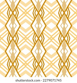 Chevron Seamless Pattern with Tribal Shape. Designed in Ikat, Aztec, Folk, Motif, Luxury Arabic Style. Ideal for Fabric Garment, Ceramics, Wallpaper. Vector Illustration.