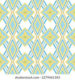 Chevron Seamless Pattern with Tribal Shape. Designed in Ikat, Aztec, Folk, Motif, Luxury Arabic Style. Ideal for Fabric Garment, Ceramics, Wallpaper. Vector Illustration.