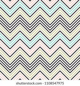 Chevron Seamless pattern. Vector Abstract Zigzag background